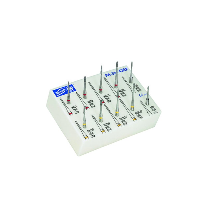 Fresero Periodoncia 4362.204 alisado radicular Komet - Planificación de la raíz. 10 fresas para contra-angulo