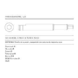 Punta hexagonal diámetro 1,20 Gera Accesorios - 
