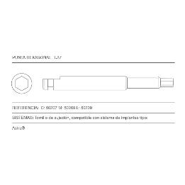 Punta hexagonal diámetro 1,27 Gera Accesorios - 