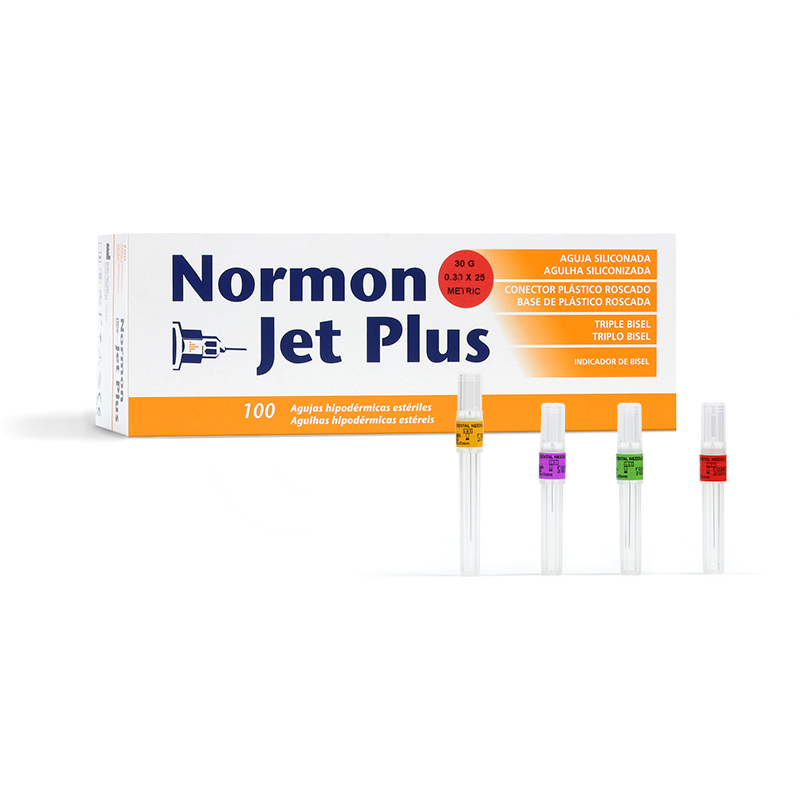 Agujas NORMONJET PLUS Laboratorios Normon - Caja de 100 unidades