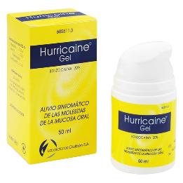 Hurricaine Gel nueva presentación Laboratorios Clarben - Bote de 50 ml.