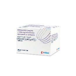 INIBSACAIN PLUS BUPIVACAINA 5mg 1:200  C.N. 602739.4 Laboratorios Inibsa - Caja de 100 unidades