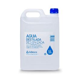 Agua destilada desionizada botella 5 litro plástico duro Adesco - 