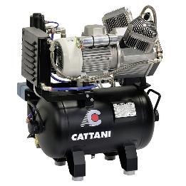 Compresor 2 cilindros AC200 Cattani - Con secador. Para 2 equipos.