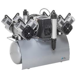Compresor con secador Quatro Tandem - 4682-54 Durr - De aire medico