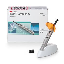 Elipar DeepCure-S 76975  3M - Pieza de mano (inalámbrica), base de carga, batería de litio, guía de luz de 10 mm, gafas protectora