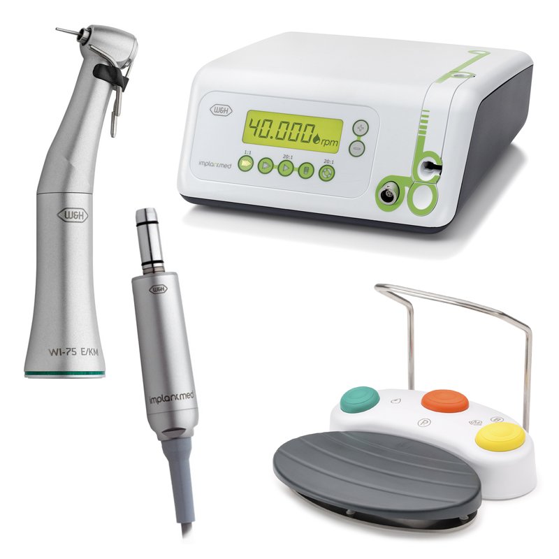 Implantmed SI-923 con micromotor EM-19, pedal S-N1 incluye CA WI-75E KM W&H - 