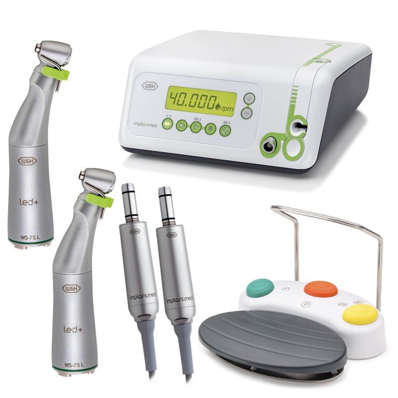 Implantmed SI-923 con pedal SN-1 micromotor EM-19+ CA WS-75 LG  W&H - 