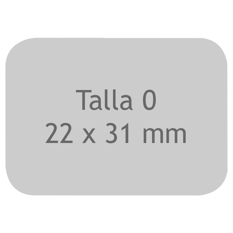 Placa de fósforo talla n 0 22x31mm S00502 para PSPIX Acteon-Satelec - Caja de 6 unidades.