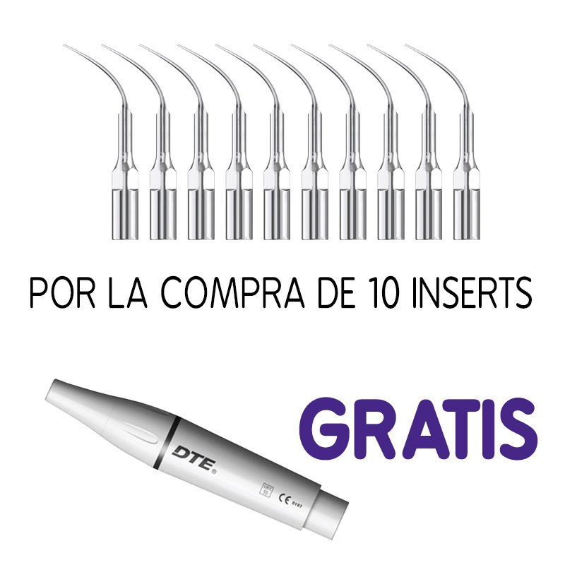 Oferta 10 Inserts n 1 + Pieza de mano DTE5 compatible Satelec Woodpecker - 