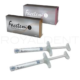 Facetem-S Hidroxiapatita Cálcica Farma - suministra en una jeringa precargadas de 1,5 ml o de 2 jeringas precargadas de 0,8 y se deben inyectar con una aguja de calibre 27 con conexión luer-lock. La caja contiene las jeringas que correspond