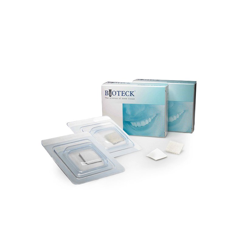 Osteoplant láminas Flexibles esponjosas 25x25x3mm BIOTECK - Unidad