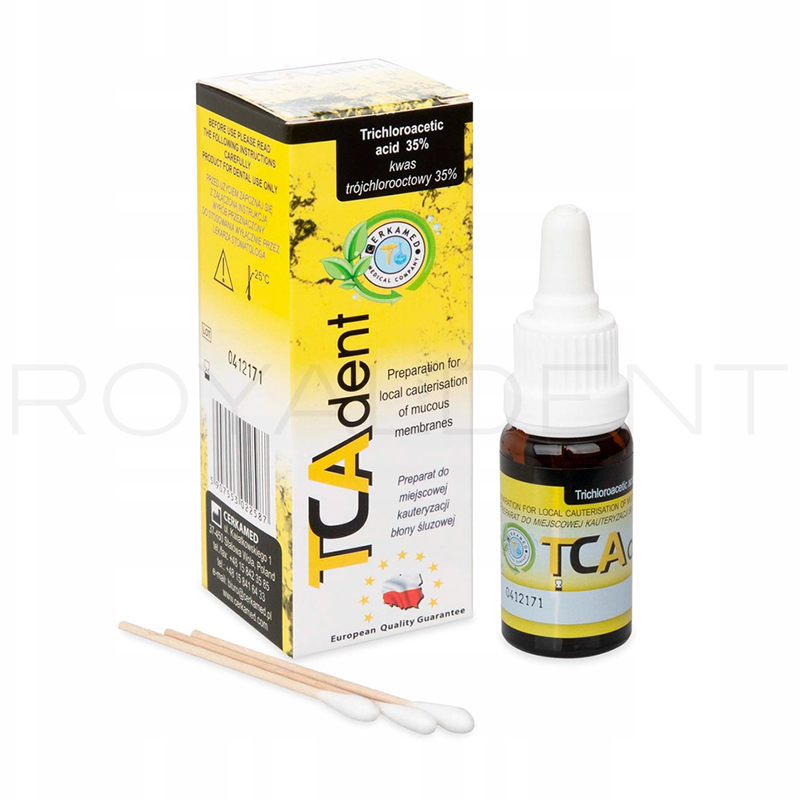 Ácido Tricloracético TCA dent Cerkamed - 10ml