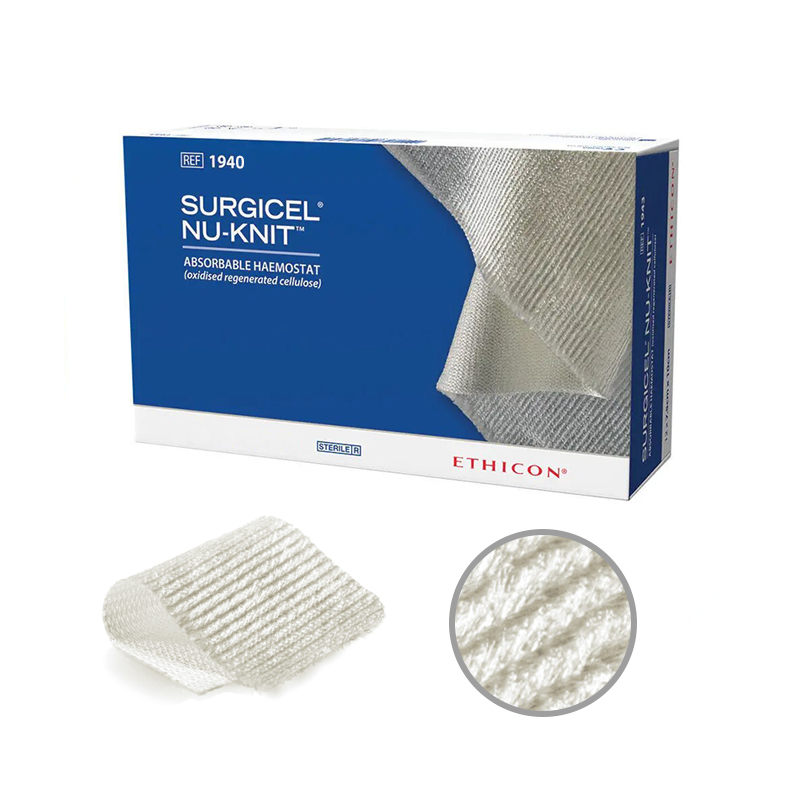 surgicel Nu-Knit Johnson&Johnson   - 12 unidades 2,5 cm x 2,5 cm.