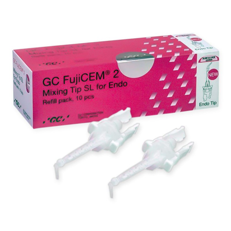 Mezcladores para FujiCEM 2 SL endo GC - Caja de 10 unidades, solo compatible con cartuchos FujiCem 2 SL