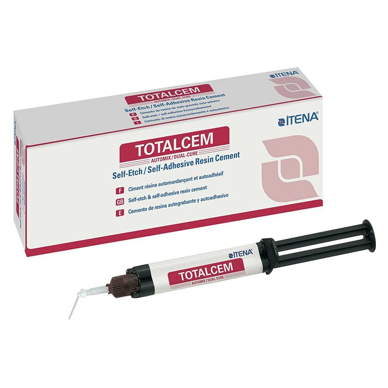 TOTALCEM Automix  Itena - Jeringa automix 8 grs + 30 tips:10 mixing + 10 intra-oral  finos + 10 intra-oral extra-finos )