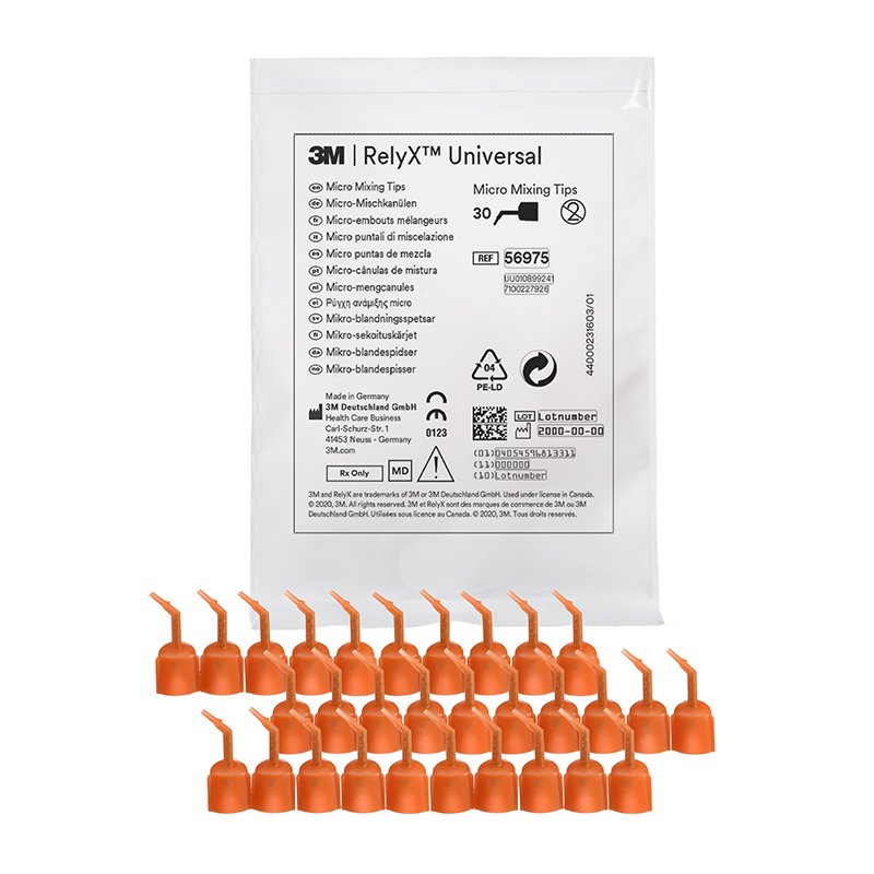 Micro puntas de mezcla RELYX UNIVERSAL Solventum - 30 unidades.