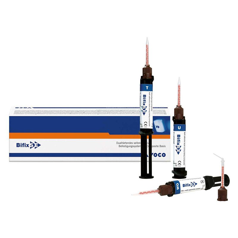 Bifix Se QM reposición. Voco - Jeringas QuickMix de 5 grs., cada uno 5 puntas de mezcla tipo 14 y 15, 5 puntas intrabucales tipo 1.