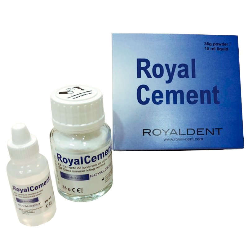 Royal Cement ionómero de vidrio Royal Dent - 35 grs. polvo + 15 ml. líquido