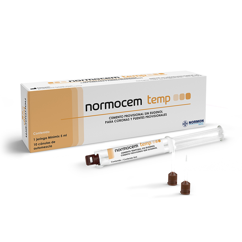 Normocem temp Laboratorios Normon - 1 jeringa Mini mix 5ml y 10 puntas de automezcla