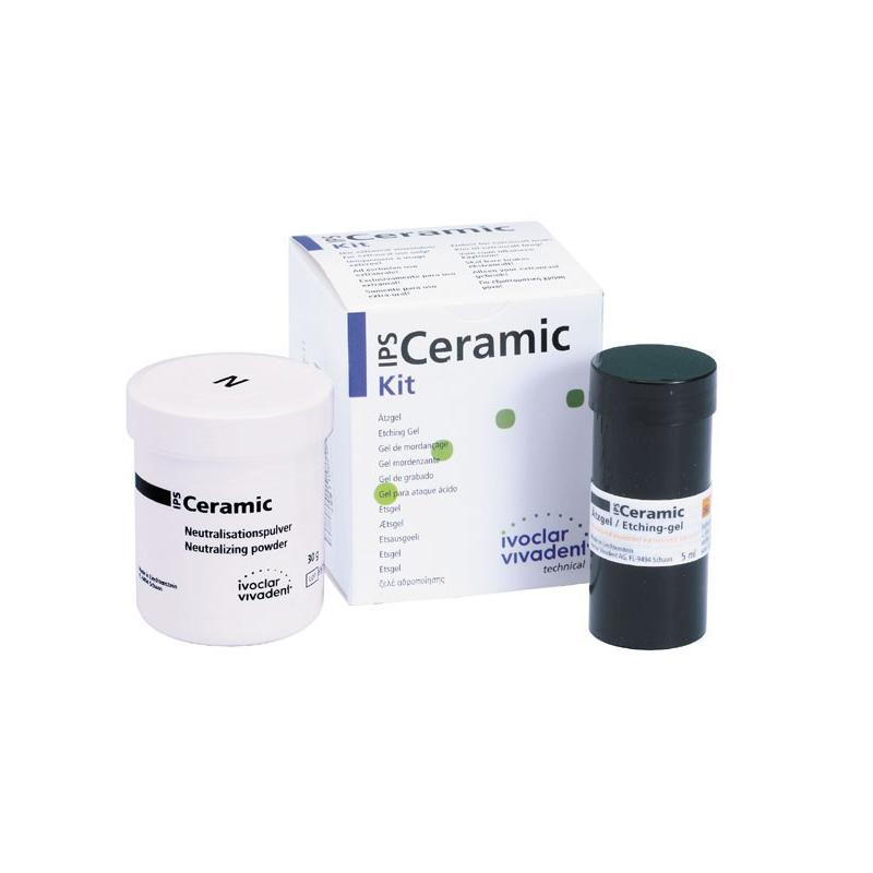 IPS Ceramic Kit Polvo de Neutralizacion para IPS 531550 Ivoclar-Vivadent - 30 gr. polvo neutralizador + 5 ml. etching gel