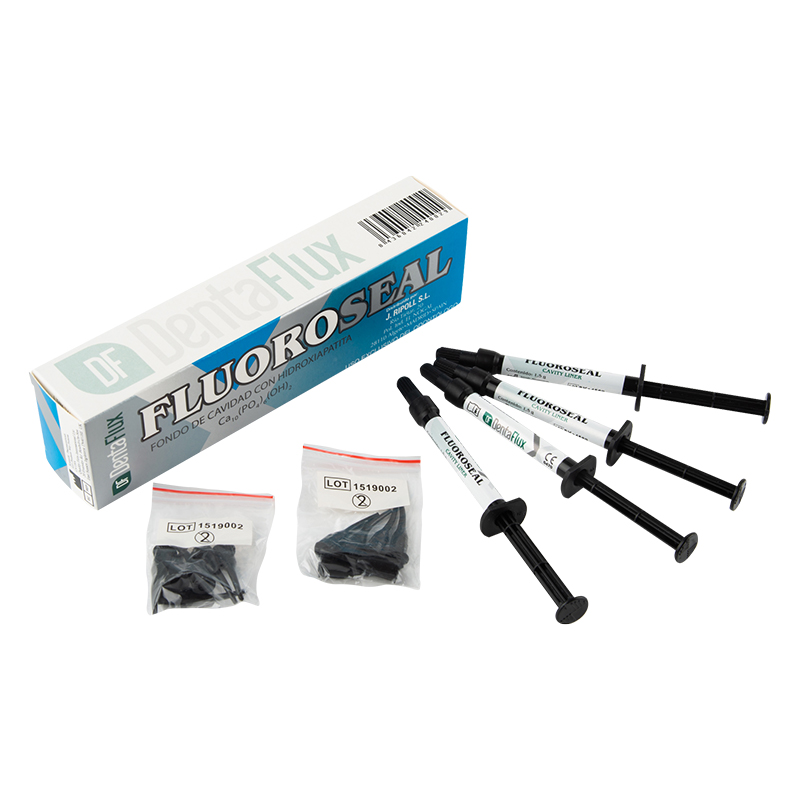 Fluoroseal Dentaflux - 4 jeringas de 1,5 grs. + 12 puntas.