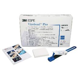 Vitrebond Plus. Ionómero de vidrio 3M - 1 cliker de 10grs. + accesorios.