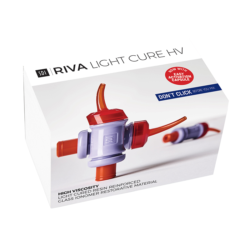 RIVA Light Cure HV SDI AUSTRALIA - Caja de 50 cápsulas