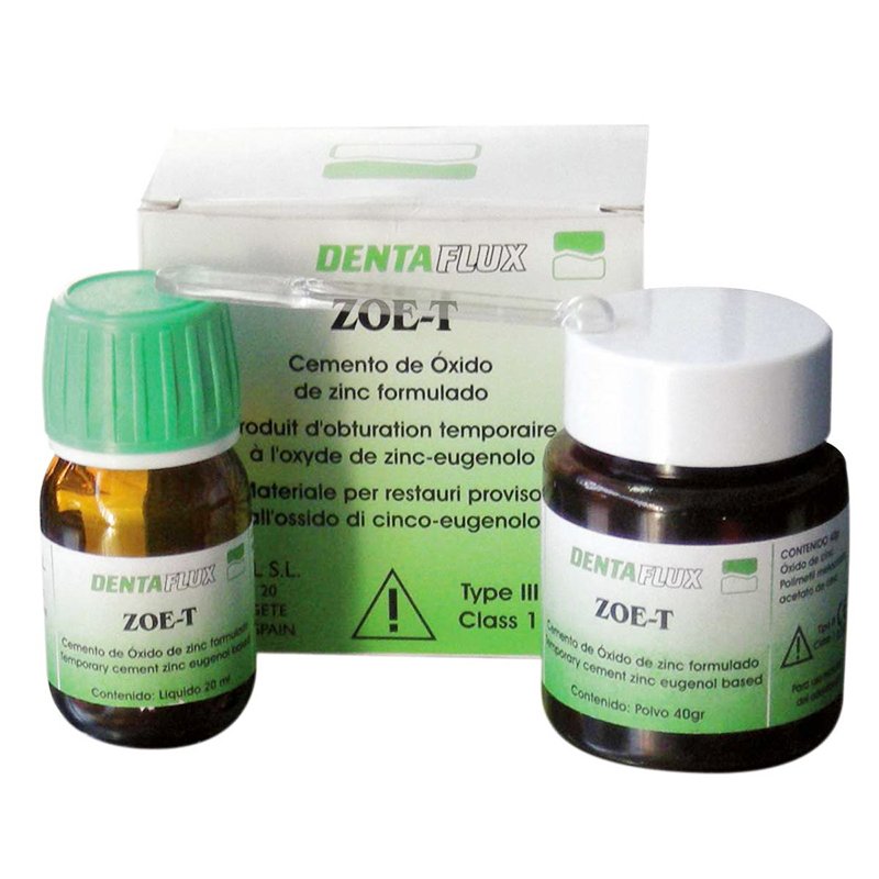 Cemento IRM-ZOE-T  Dentaflux - 40 grs. Polvo + 20 ml. Líquido