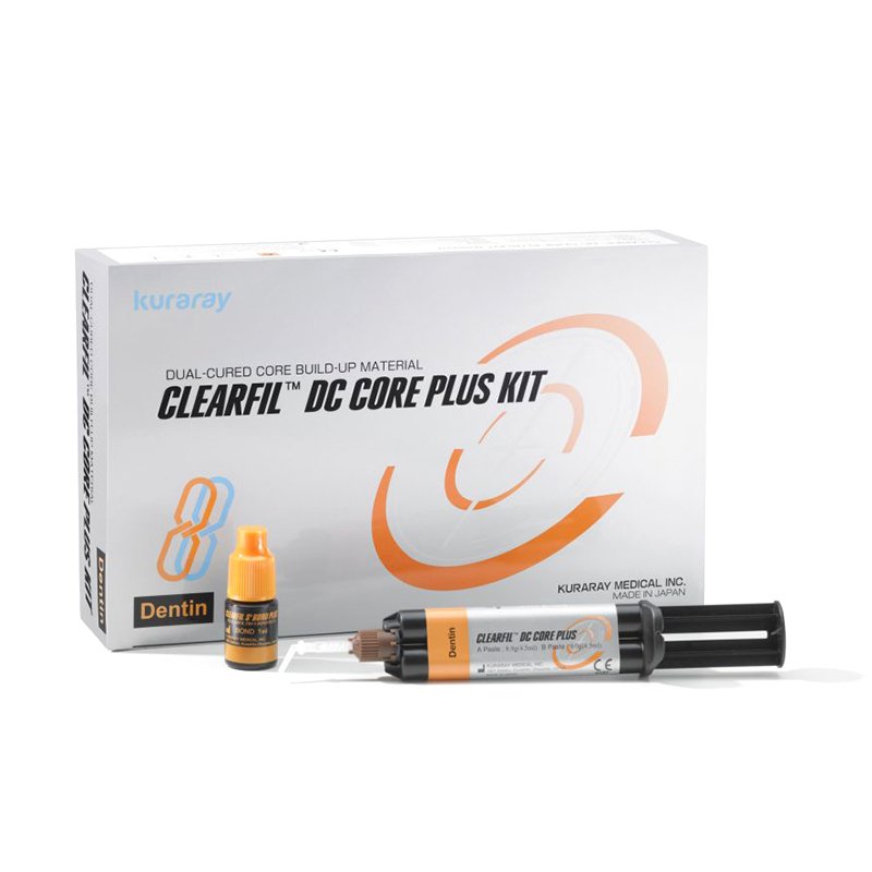 Clearfil DC Core Plus Kit + UBC Kuraray - 1 jeringa 18gr./ 9 ml. + Clearfil Universal Quick 1 ml. + 20 cánulas, 10 puntas ( L ) + 10 puntas ( 