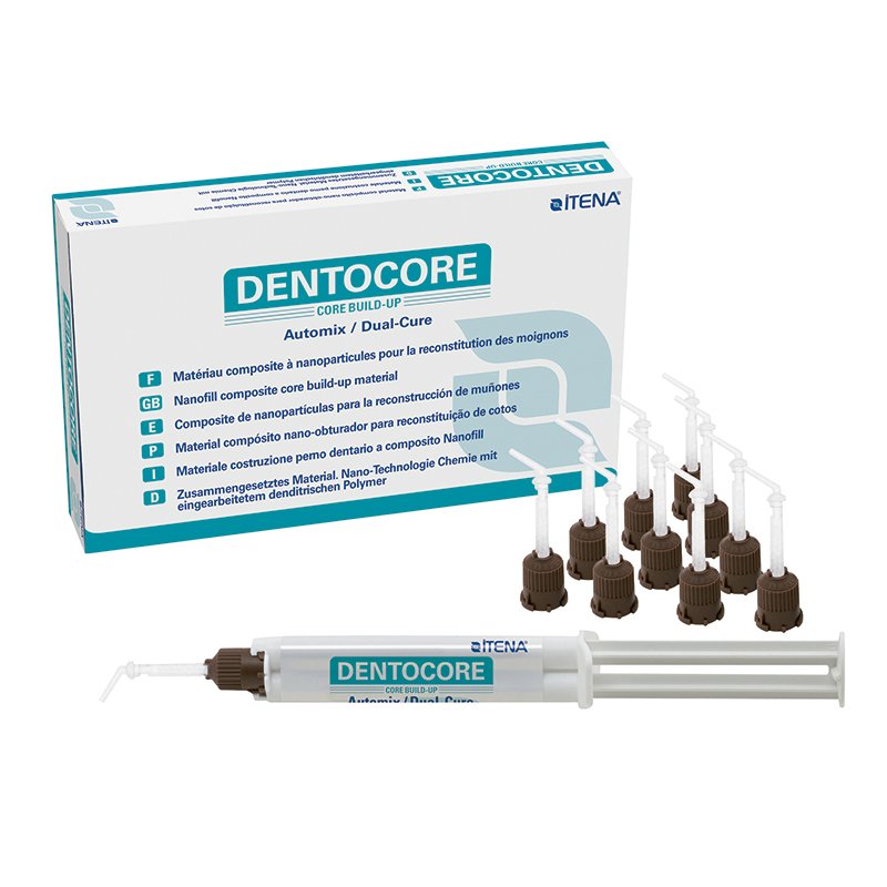 DENTOCORE Build-Up Versión Body DABODY1-10 Itena - 1 jewringa automix 5 ml. +30 puntas (30 boquillas 10 de cada:mezcla, intraoral fina y 10 extra-finas