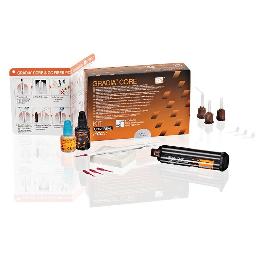 GC Gradia Core Kit GC - Cartucho de 10 ml (20 g), + 1 G-Premio Bond 5 ml. + G-Premio Bond DCA 3 ml. + accesorios, sin pistol