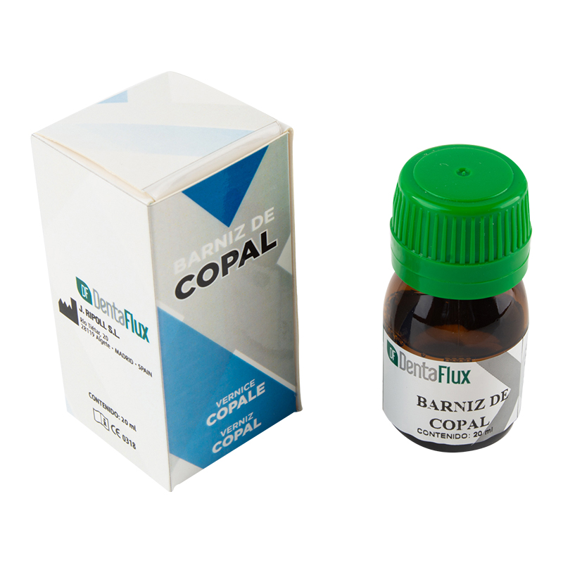 Barniz copal Dentaflux - Envase de 20 ml.