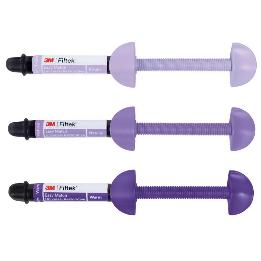 Filtek Easy Match jeringas kit introducción 6220K Solventum - 3 jerimgas de 4 grs. 1 de cada en colores Brigy, Natural y Warm.