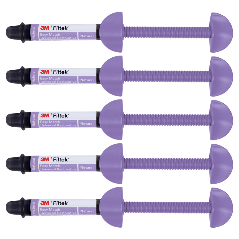 Filtek Easy Match Value Pack jeringas color Natural 6220 Solventum - 5 jeringas de 4 grs.