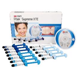 Filtek Supreme XTE restaurador universal jeringas estuche profesional Solventum - 12  jeringas de 3 grs; 3 Dentinas A2, A3 y A4 + 4 body A2, A3, A3,5 y A4, 4 esmaltes A1, A2, A3 y W 