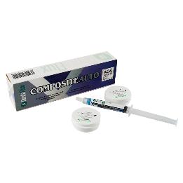 Composite autopolimerizable Dentaflux - 14 grs. base + 14 grs. catalizador + 3 ml. ácido.