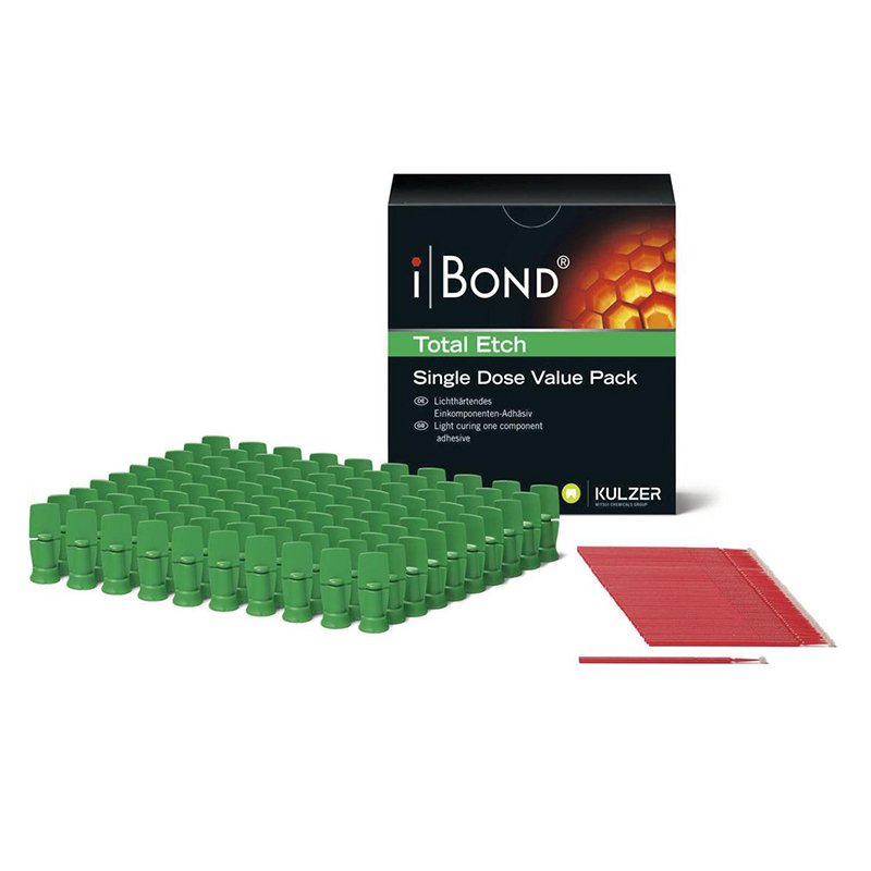 i bond Total Etch Single Dose Value Pack Heraeus-Kulzer - 100 monodosis + 100 aplicadores.