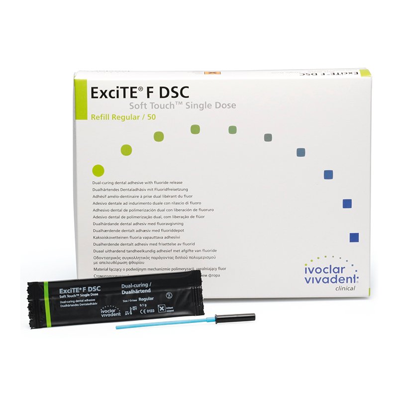 ExciTE F DSC Single D. Regular  Ivoclar-Vivadent - 50 unidades de 0,1 ml. + accesorios.