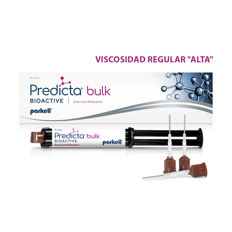 Composite universal Predicta Bulk Bioactive dual viscosidad regular-alta Parkell - Jeringa de 5 grs + 20 cánulas calibre 17