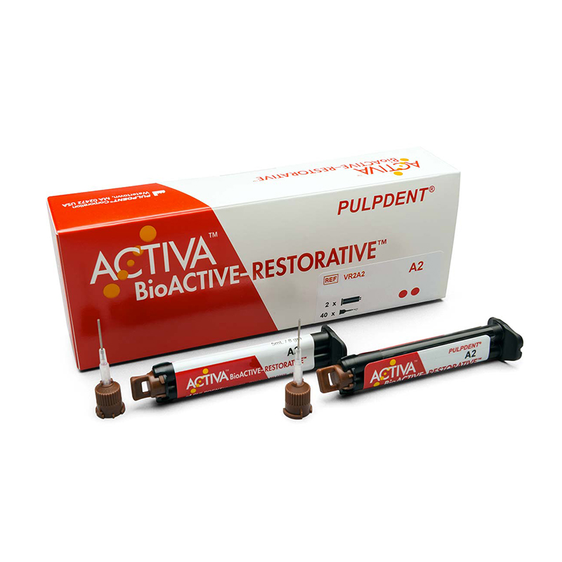 Activa BIOACTIVE restaurador   Pulpdent - 2 jeringas x 5 ml. + 40 puntas