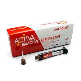 Composite estético Kit de inicio Activa BioACTIVE Pulpdent - 1 jeringa de 5ml/8grs+Activa+20puntas automix