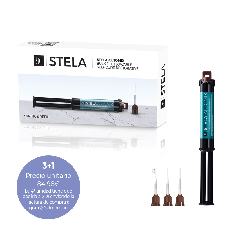 Oferta especial: 3 Stela Automix reposición ( 1 enviado desde SDI ) SDI Australia - Contiene: 3  Stela Automix jeringa reposicion 8 grs + 3 x 15 tips.  ( 1 enviado desde SDI )