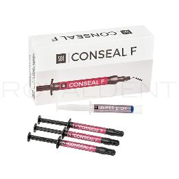 CONSEAL F KIT JERINGAS  SDI Australia - 3 jeringas de Conseal F de 1 g (0,91 ml) + 1 jeringa de ácido Super Etch de 2.5 g (2 ml) + 20 puntas desechables