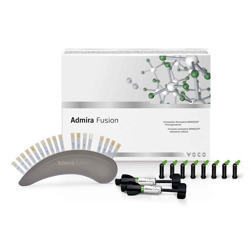 Admira Fusion set jeringas - 2750 Voco - Set + Bond Jeringa 5 × 3 grs. - A2, A3, GA3.25, A3.5, Admira Fusion x-tra, colorímetro + Futurabond