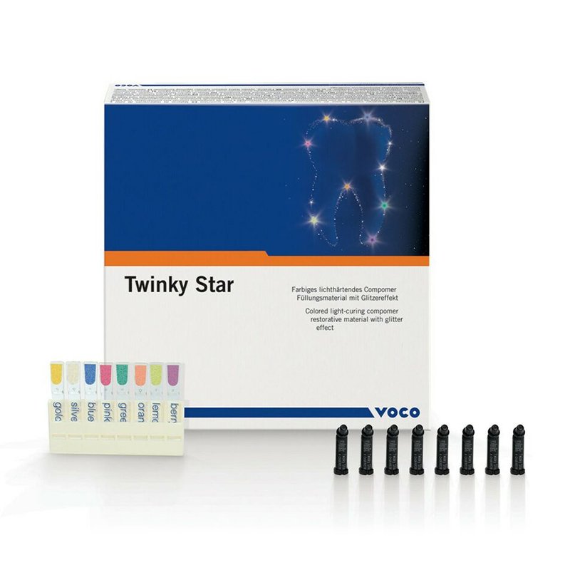 Twinky Star kit introducción Voco - Set 40 Caps x 0,25 grs. en diferentes colores, colorímetro