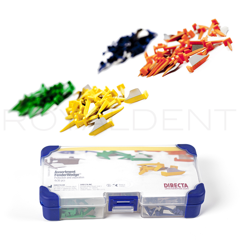 Cuñas Fenderwedge Kit 4 Colores 602750  Directa - Caja de 36 unidades de cada tamaño.