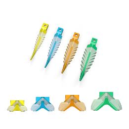 Mini Kit cuñas interdentales del sistema Strata-G SGK4-M Garrison - Sutido de 200 unidads 50 cada color (azul, verde, naranja y amarilla) 