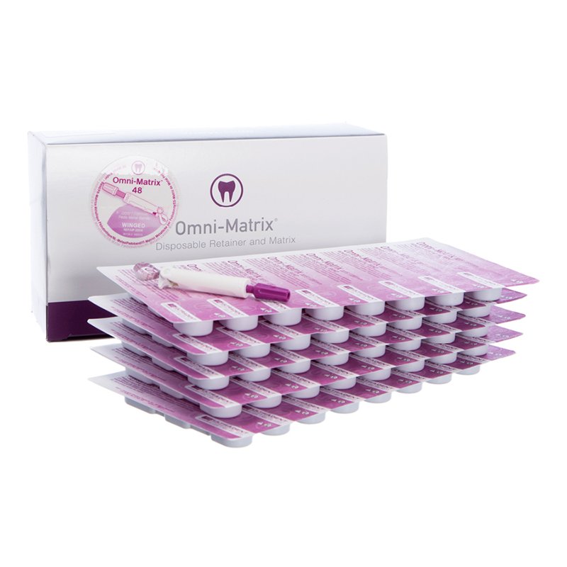 Omni-Matrix Narrow sin alas - 7704 Púrpura Ultradent - 5.2 mm .0015- 0.38mm. Caja de 48 unidades