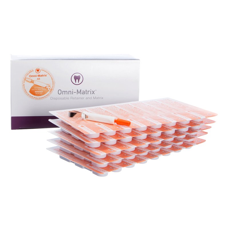 Omni-Matrix Universal sin alas - 7701 Orange Ultradent - 6.5 mm .001 - 0.25 mm. Caja de 48 unidades